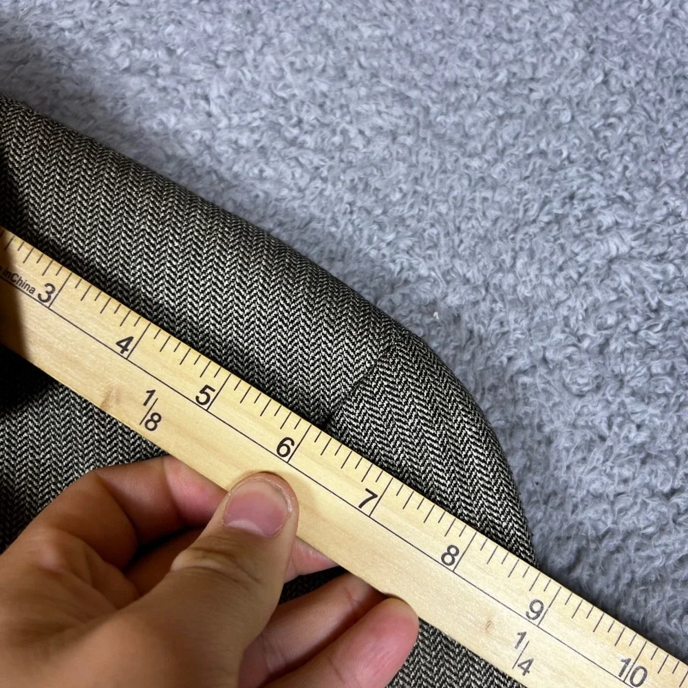 Jos A Bank Blazer Mens 40R Tan Herringbone Wool Blend Sport Coat Business Formal